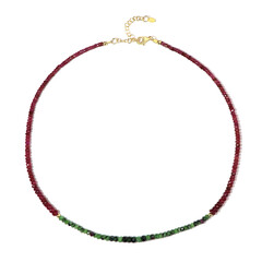 Ruby Silver Necklace (Riya)