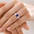 Bague en or et Tanzanite AAA (de Melo)