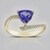 Anello in oro con Tanzanite AAA (CIRARI)