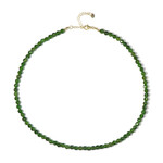Russian Diopside Silver Necklace