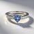 Anello in argento con Tanzanite (non riscaldata)