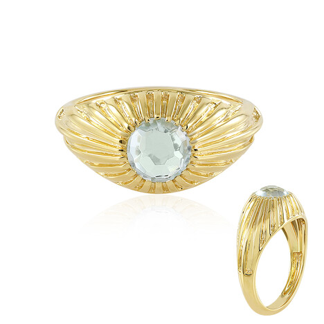 Himmelblauer Topas-Silberring