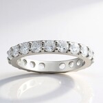 Anello in argento con Topazio Bianco