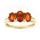 Bague en or et Opale de Feu du Mexique (CIRARI)