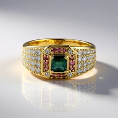 Anello in oro con Indicolite