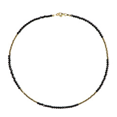 Collier en argent et Spinelle noir