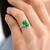 Bahia Emerald Silver Ring
