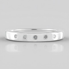 Anello in argento con Diamante I2 (I)