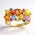 Anello in oro con Zaffiro Arancione di Tuléar  (de Melo Gold)