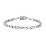 Bracelet en argent et Topaze bleu ciel