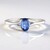 Anello in argento con Cianite del Nepal