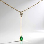 Collana in oro con Smeraldo Zambia AAA (CIRARI)