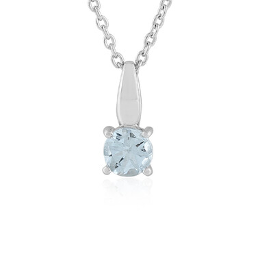 Collar en plata con Aguamarina