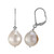 Boucles d'oreilles en argent et Perle de culture d'eau douce (TPC)