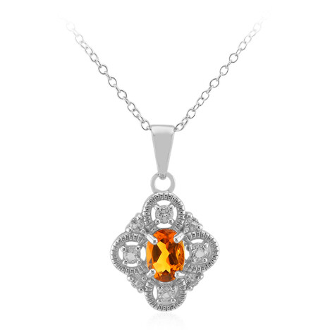 Collar en plata con Citrino de Madeira