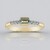 Anello in oro con Berillo Verde Menta Nigeriano