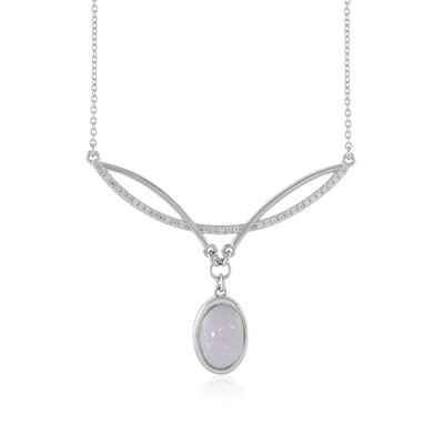 Australischer Opal-Silbercollier