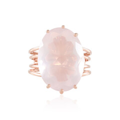 Bague en argent et Quartz rose