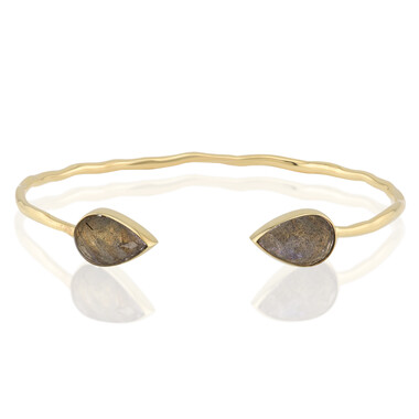 Zilveren armband met labradorieten (Jones Lee)
