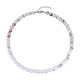Collana in argento con Agata porcellana bianca