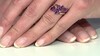 Zilveren ring met amethisten