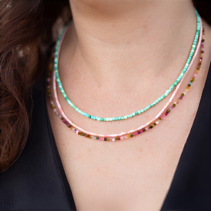 Collar en plata con Turquesa