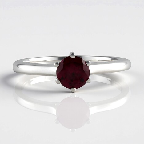 Anello in argento con Rodolite