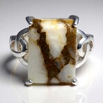 Anello in argento con Quarzo Dinosauro