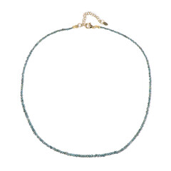 Collar en plata con Diamante azul