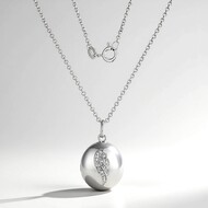 Collier en argent et Zircon (Adela Silber)