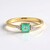 Anello in oro con Smeraldo Color Paraiba