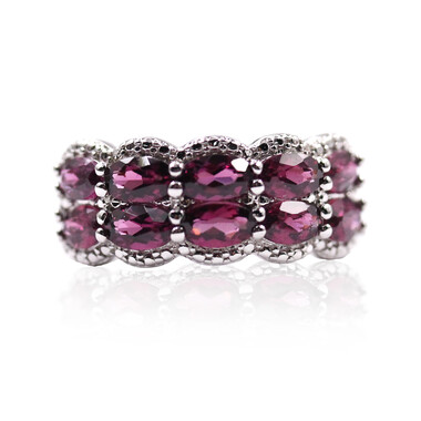 Anello in argento con Granato Tocantin