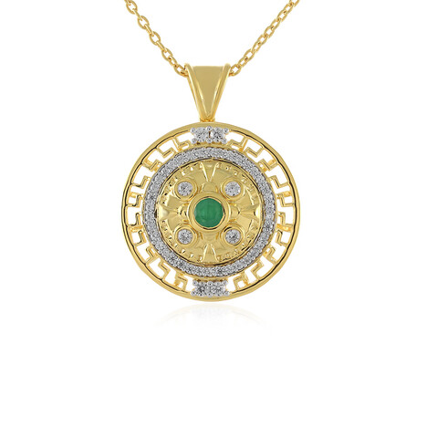 Socoto-Smaragd-Silberhalskette