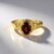 Anello in argento con Granato Mozambico