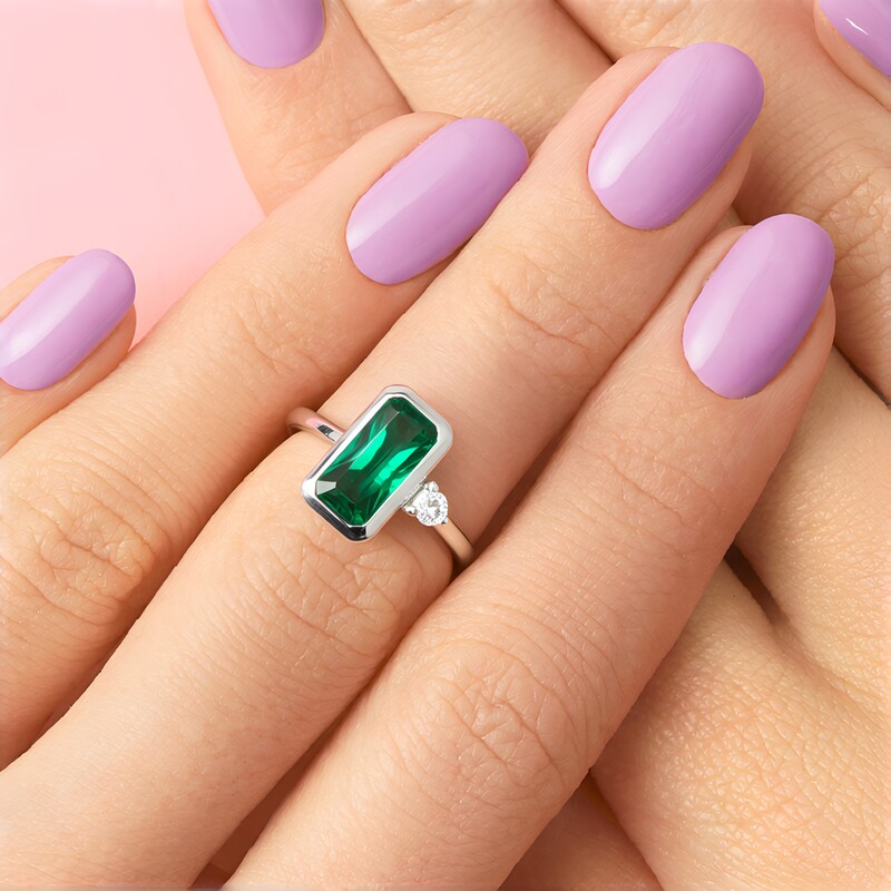 Grüner Benedito-Turmalin-Goldring (Adela Gold)