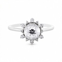 Zirkon-Goldring (Adela Gold)