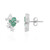 Pendientes en plata con Zircón (de Melo Essence)