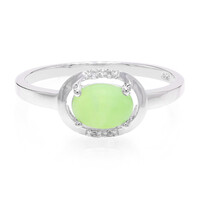 Zilveren ring met een chrysopraas