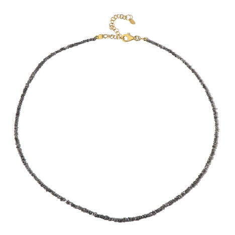 Zilveren halsketting met Zilveren Diamanten