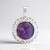 Ciondolo in argento con Charoite