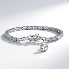 Bracelet en argent et Topaze blanche (Adela Silber)