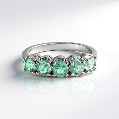 Anello in argento con Cianite Menta
