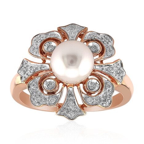 Anillo en oro con Perla de Akoya (TPC)