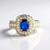 Anello in argento con Spinello Cobalto (Gems en Vogue)