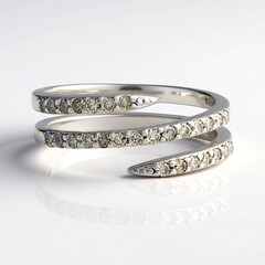 Anello in argento con Diamante Cioccolato I2