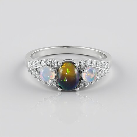 Anello in argento con Opale Mezezo