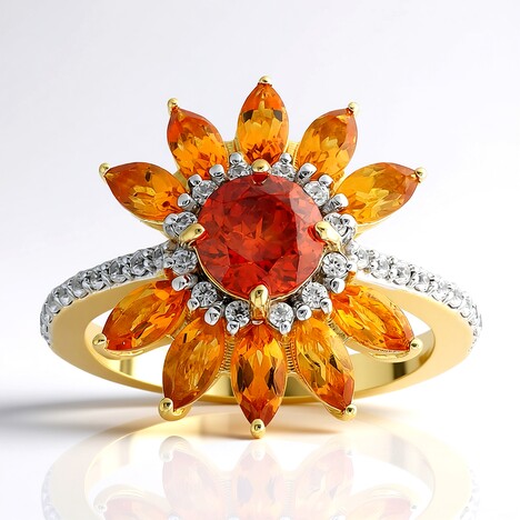 Anello in argento con Sfalerite (de Melo Essence)
