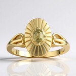 Anello in oro con Tanzanite Verde (non riscaldata)