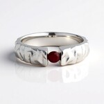 Bague en argent et Rubis de Tanzanie (de Melo Essence)
