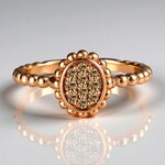 Anello in oro con Diamante Rose de France SI1 di Argyle (Annette)